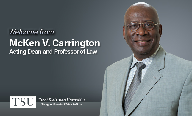 Welcome from Dean McKen Carrington