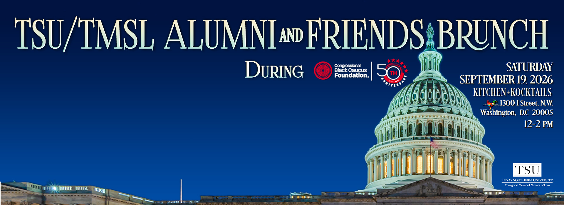 TMSL-TSU Alumni and Friends Brunch Sept 19, 2026